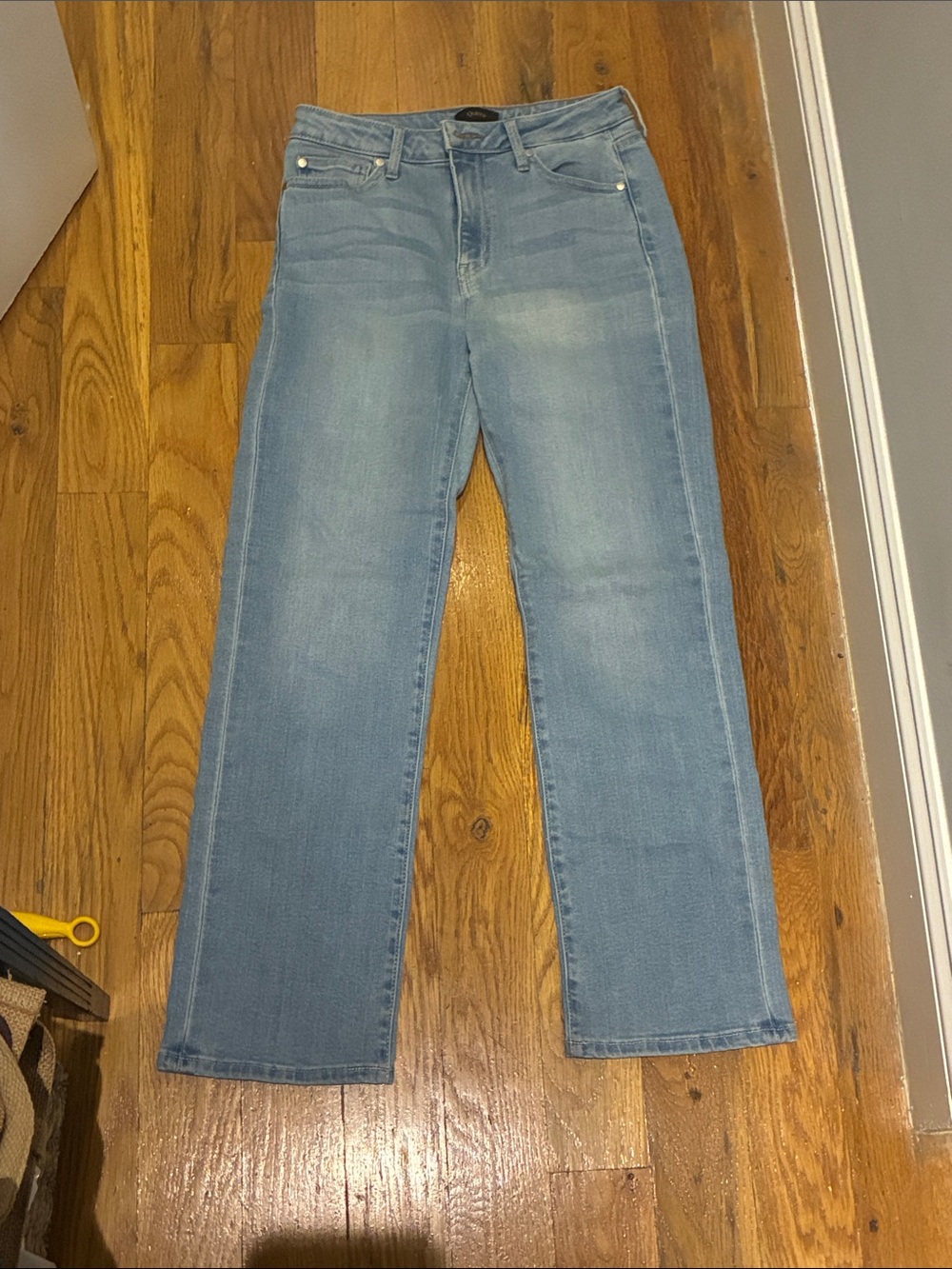 Quince Light Blue Straight-Leg Women's Jeans